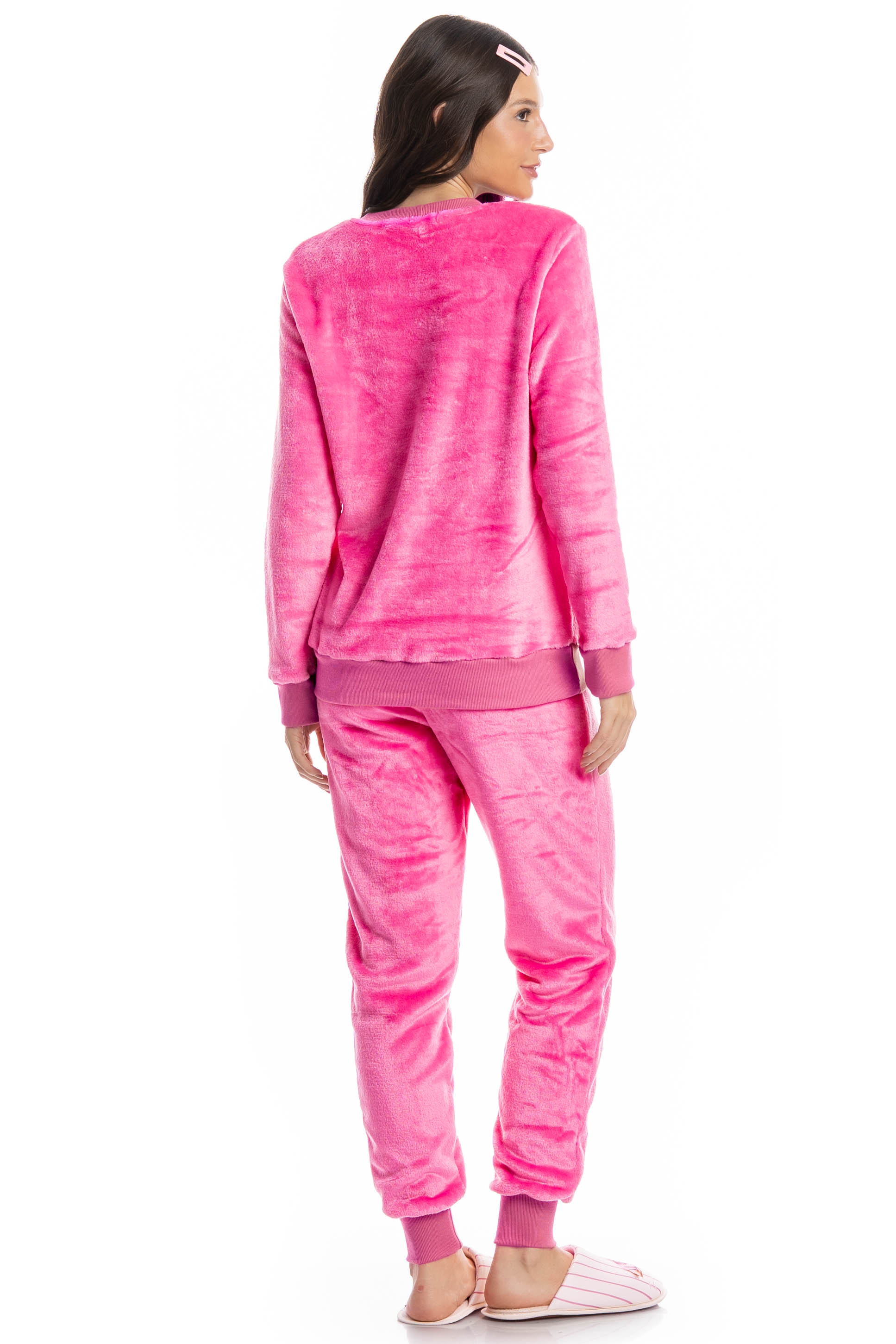 Pijama Longo Feminino Soft Lyla Spa Rosa-2 - Imagem 2