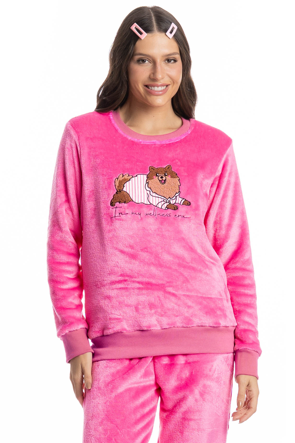 Pijama Longo Feminino Soft Lyla Spa - Imagem 3 - Mobile