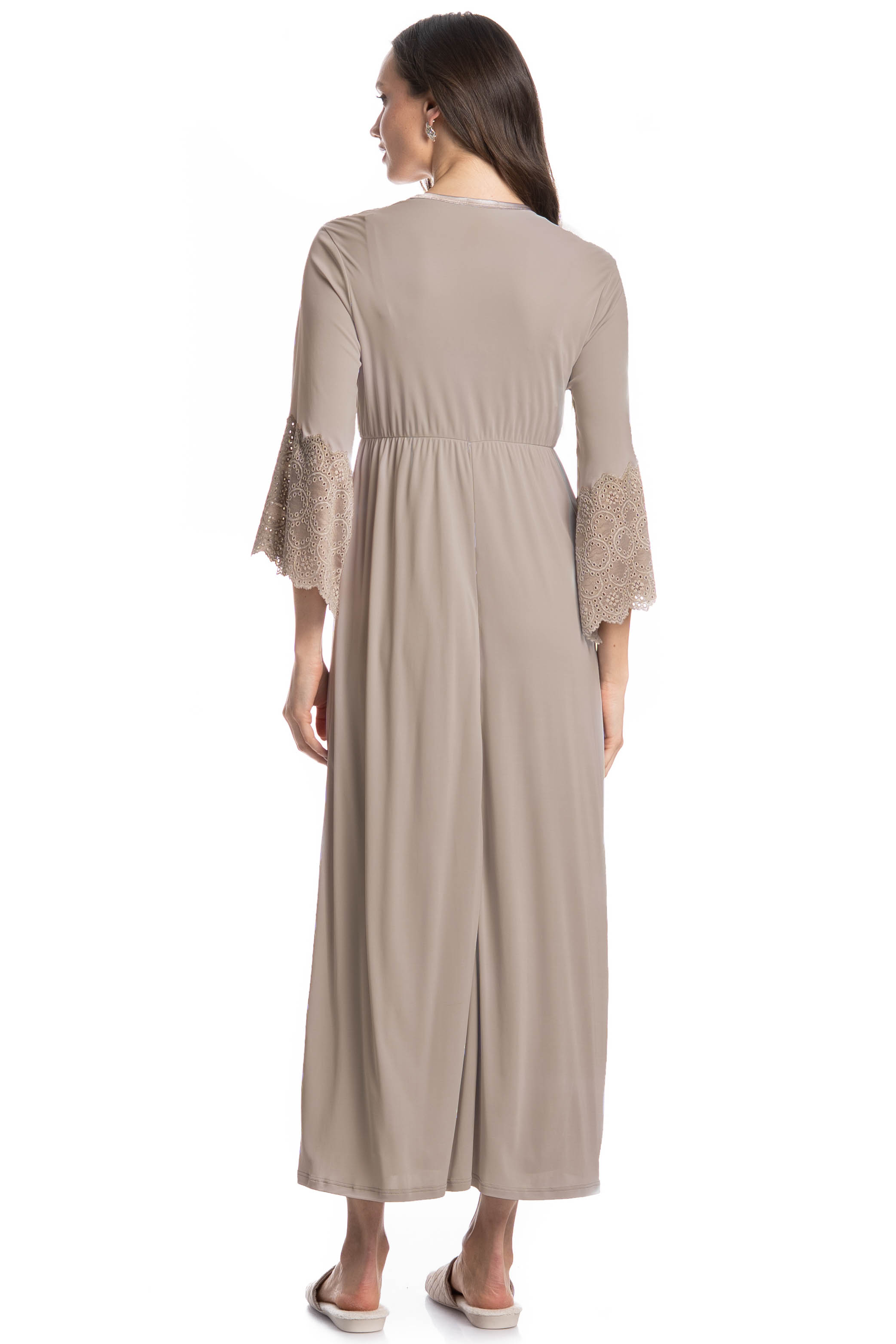Robe Longo Nani Bege - Imagem 2