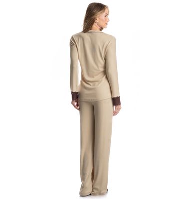 Pijama Feminino Longo Sofia - Imagem 2 - Mobile