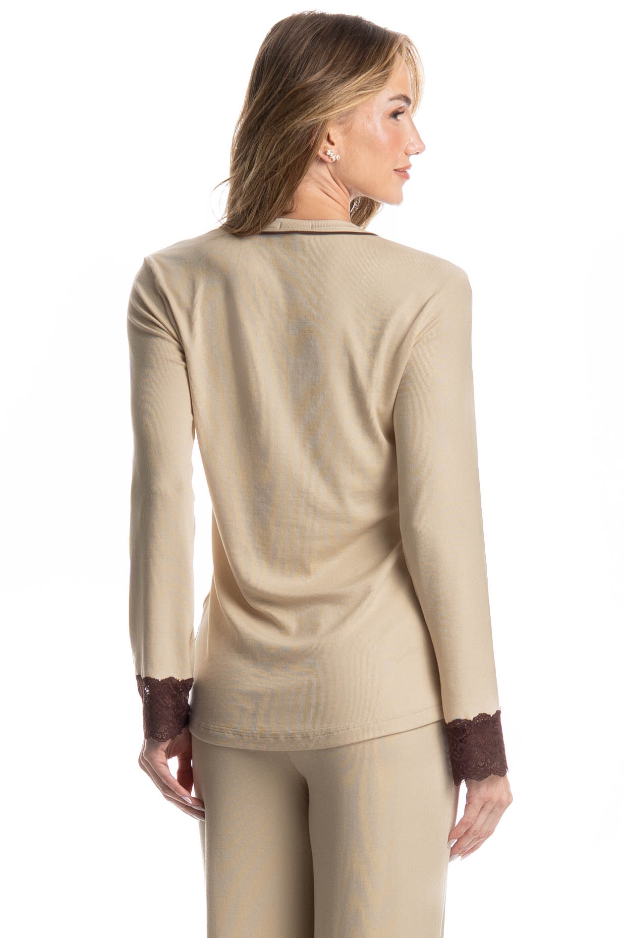 Pijama Feminino Longo Sofia - Imagem 4 - Mobile