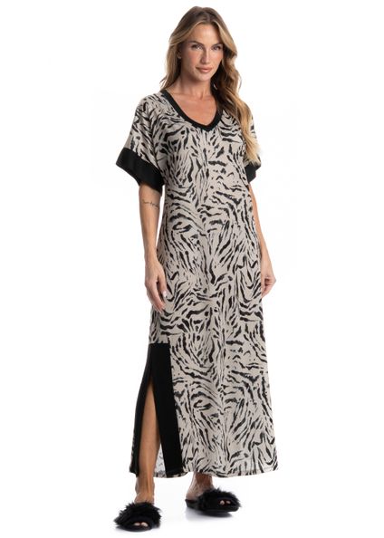 Kaftan Longo Felina Preto - Imagem 1