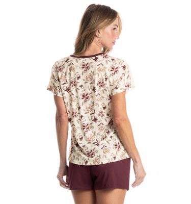 Pijama Feminino Curto Flora - Imagem 2 - Mobile