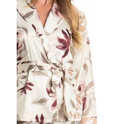 Pijama Feminino Longo Flora - Imagem 5 - Mobile
