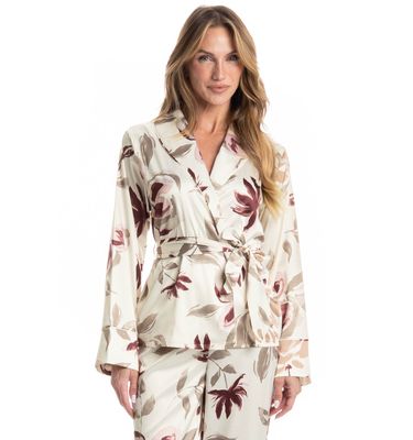 Pijama Feminino Longo Flora - Imagem 3 - Mobile