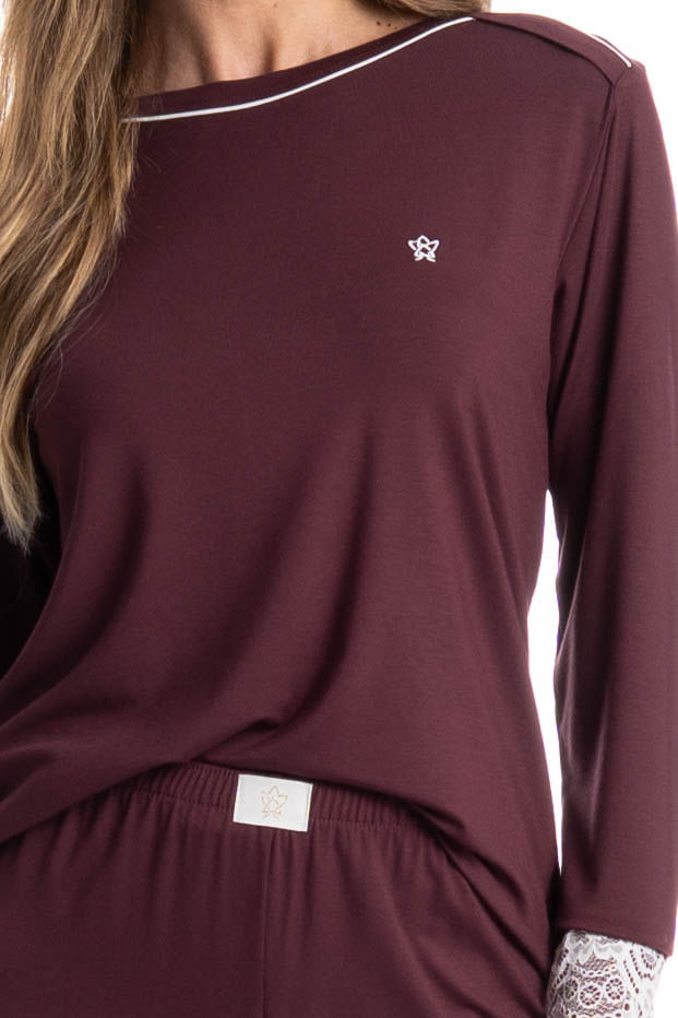 Pijama Feminino Longo Acácia - Imagem 5 - Mobile
