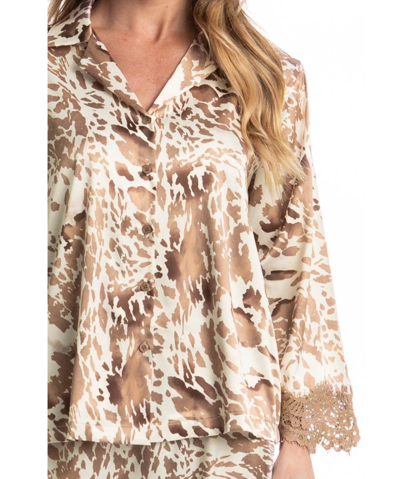Pijama Feminino Longo Americano Hera - Imagem 5 - Desktop