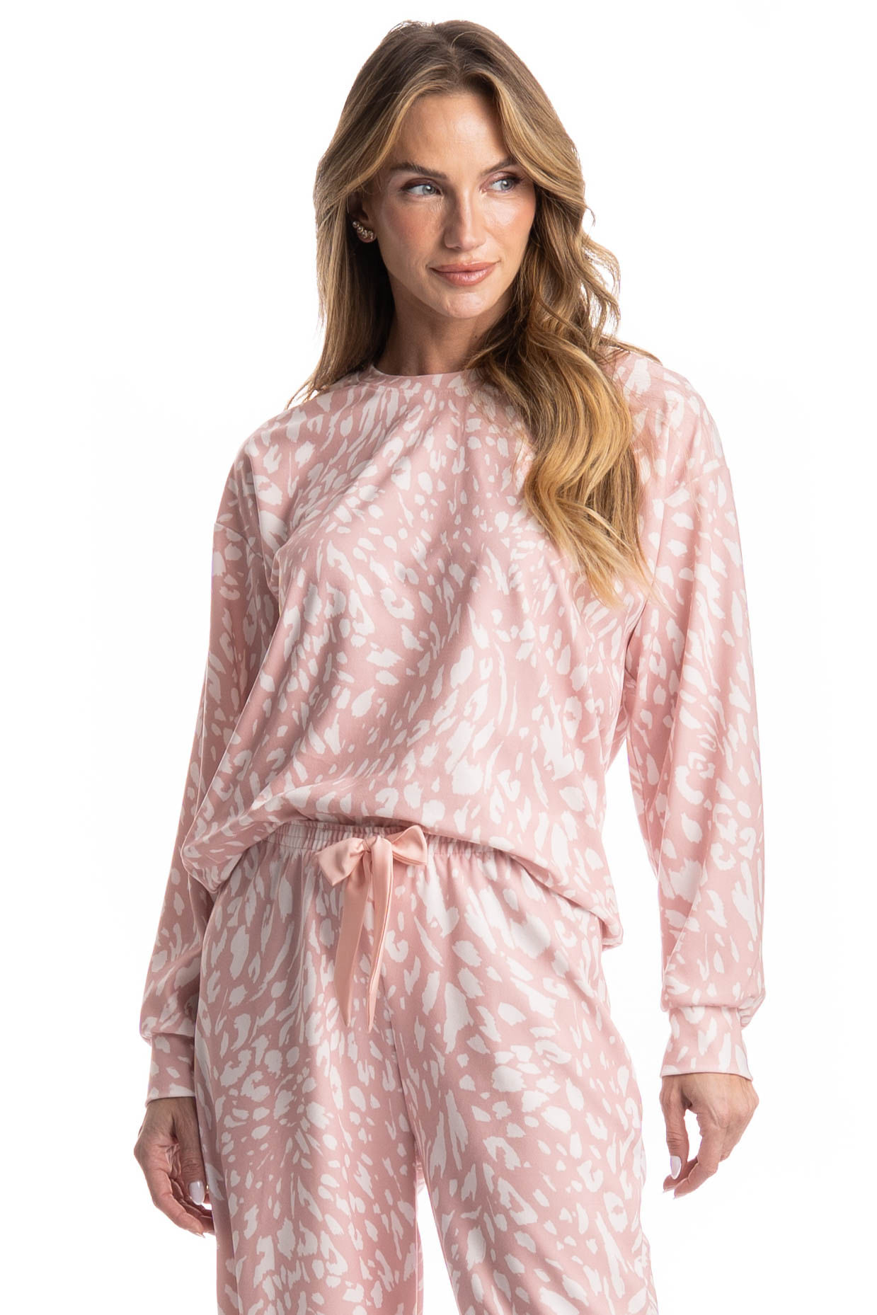 Pijama Feminino Longo Velvet Luísa - Imagem 3 - Mobile