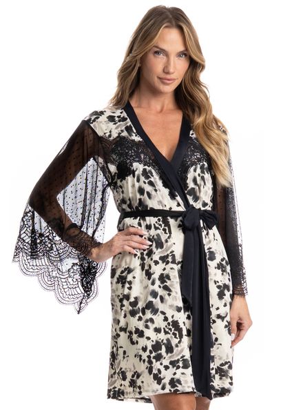 Robe Feminino Helen Preto - Imagem 1