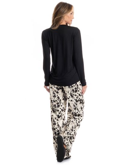 Pijama Feminino Longo Helen - Imagem 2 - Desktop