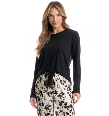 Pijama Feminino Longo Helen - Imagem 3 - Mobile
