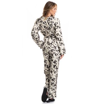 Pijama Longo Americano Com Faixa Helen - Imagem 2 - Mobile