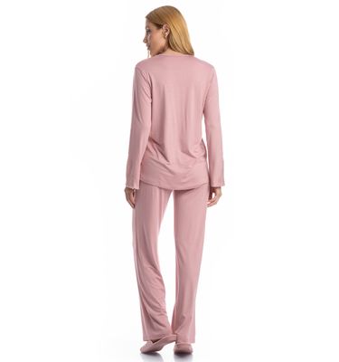 Pijama Longo Americano Laise - Imagem 2 - Mobile