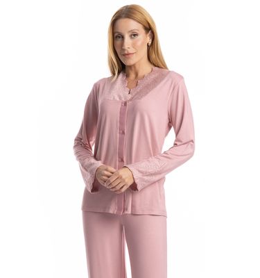 Pijama Longo Americano Laise - Imagem 3 - Mobile