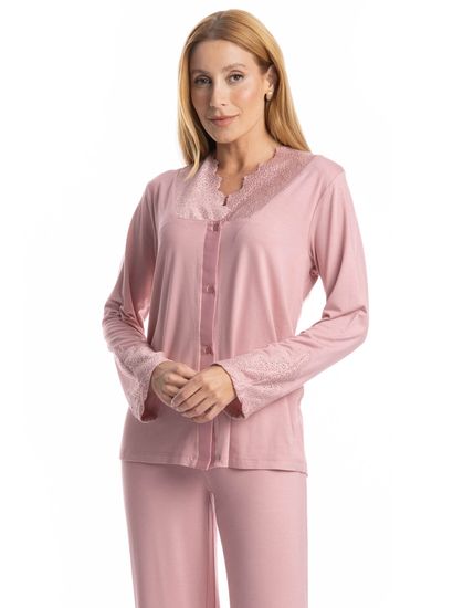 Pijama Longo Americano Laise - Imagem 3 - Desktop