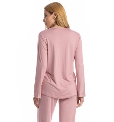 Pijama Longo Americano Laise - Imagem 4 - Mobile