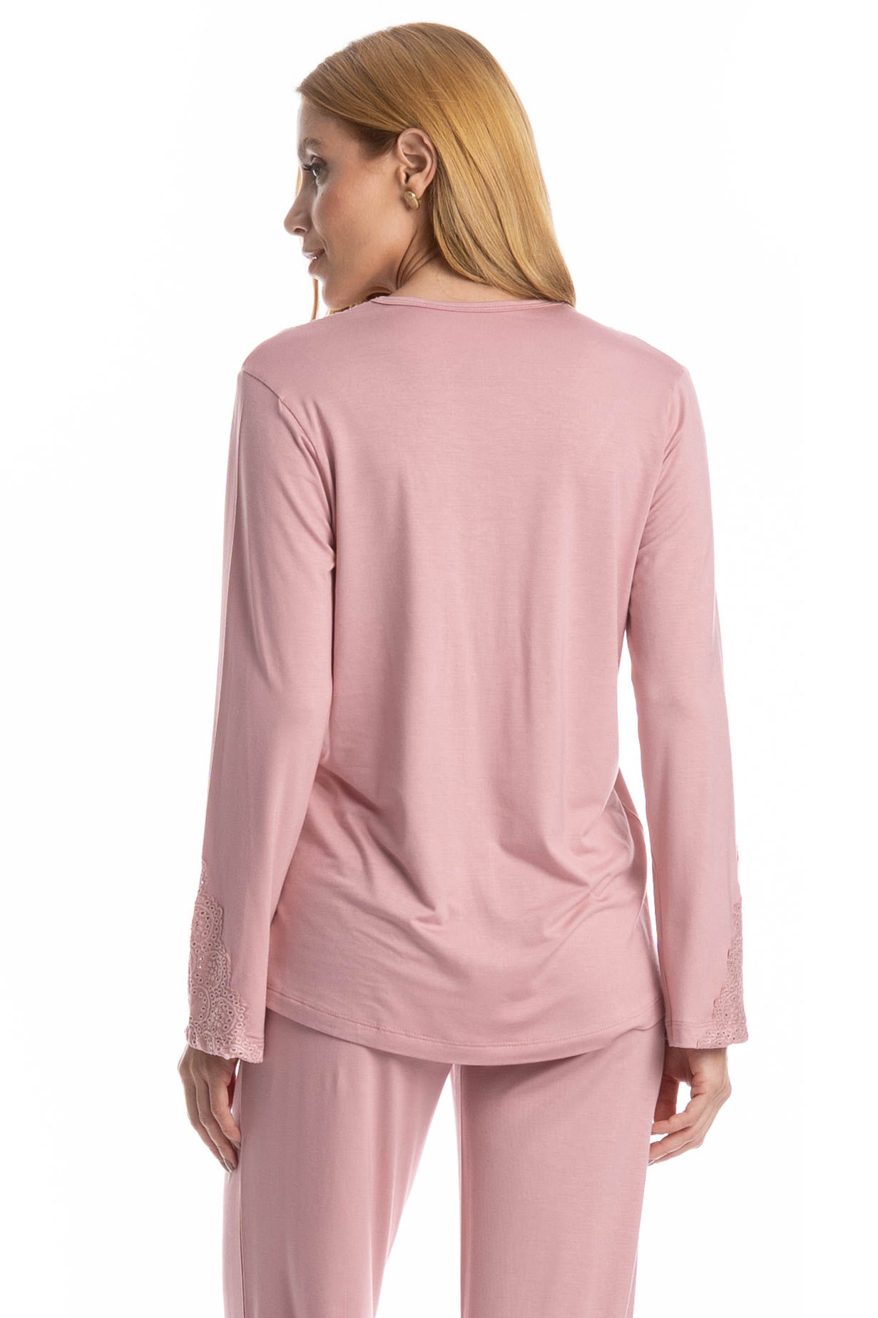 Pijama Longo Americano Laise - Imagem 4 - Mobile