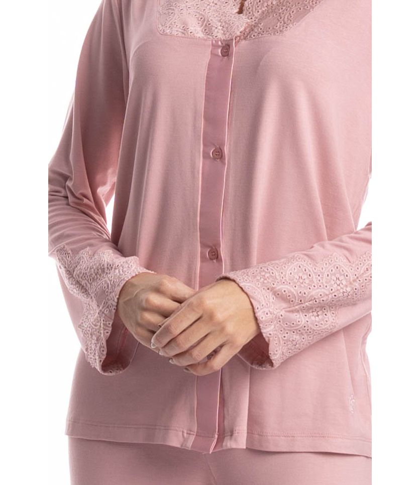 Pijama Longo Americano Laise - Imagem 5 - Desktop