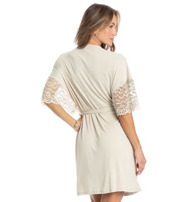 Robe Feminino Curto Com Renda Manu - Imagem 2 - Mobile