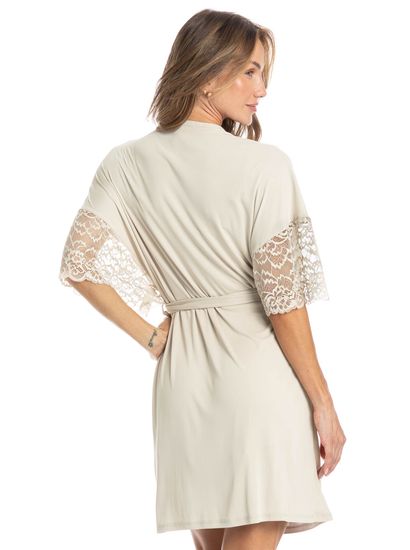 Robe Feminino Curto Com Renda Manu - Imagem 2 - Desktop