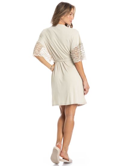 Robe Feminino Curto Com Renda Manu - Imagem 4 - Desktop