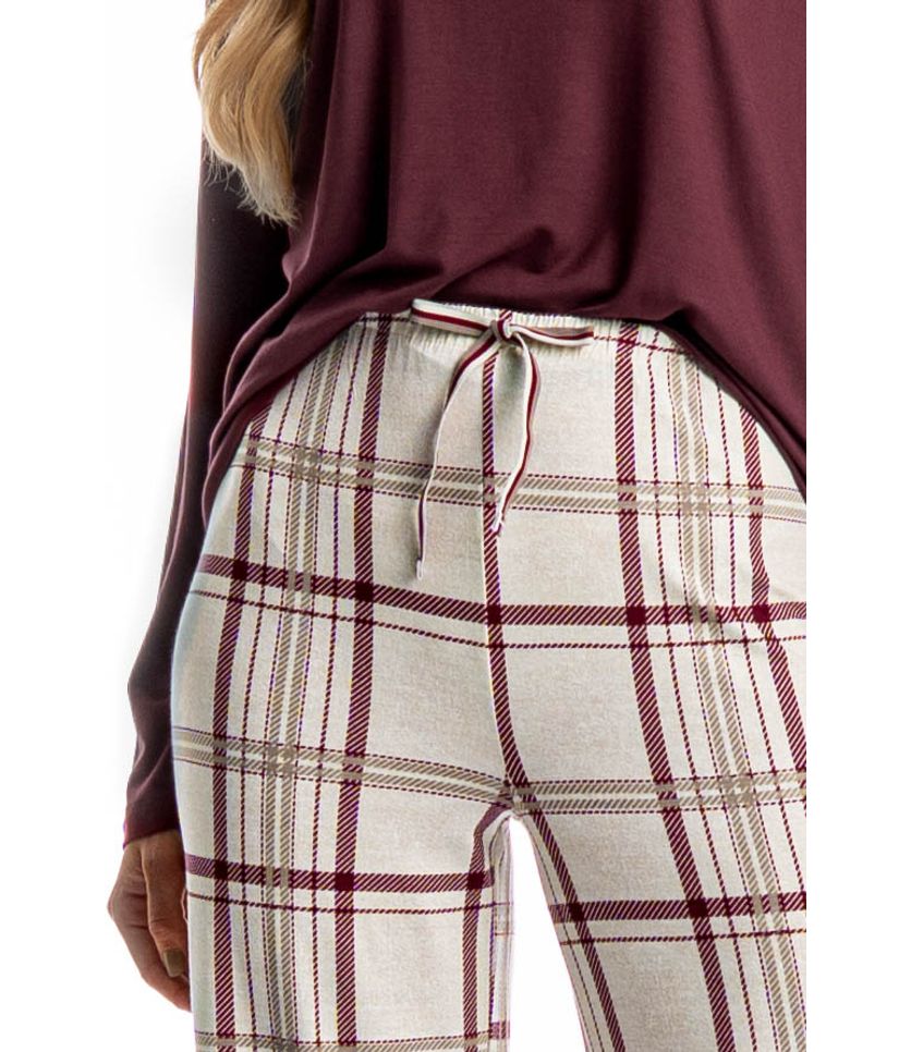 Pijama Feminino Longo Jaque - Imagem 5 - Desktop