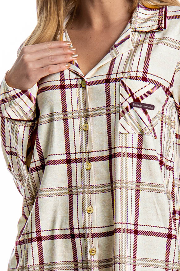 Pijama Feminino Longo Americano Jaque - Imagem 5 - Mobile