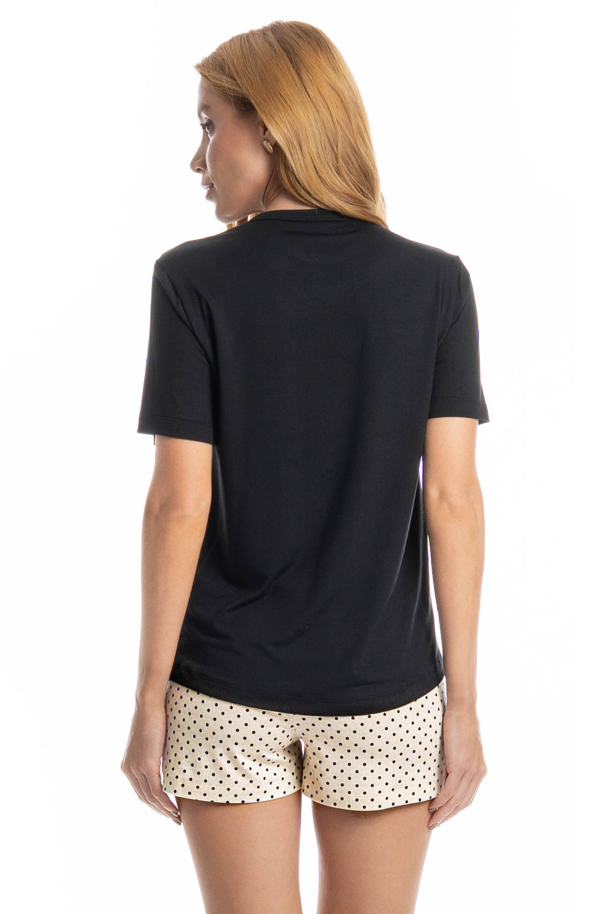 Pijama Feminino Curto Sabrina Branco - Imagem 2