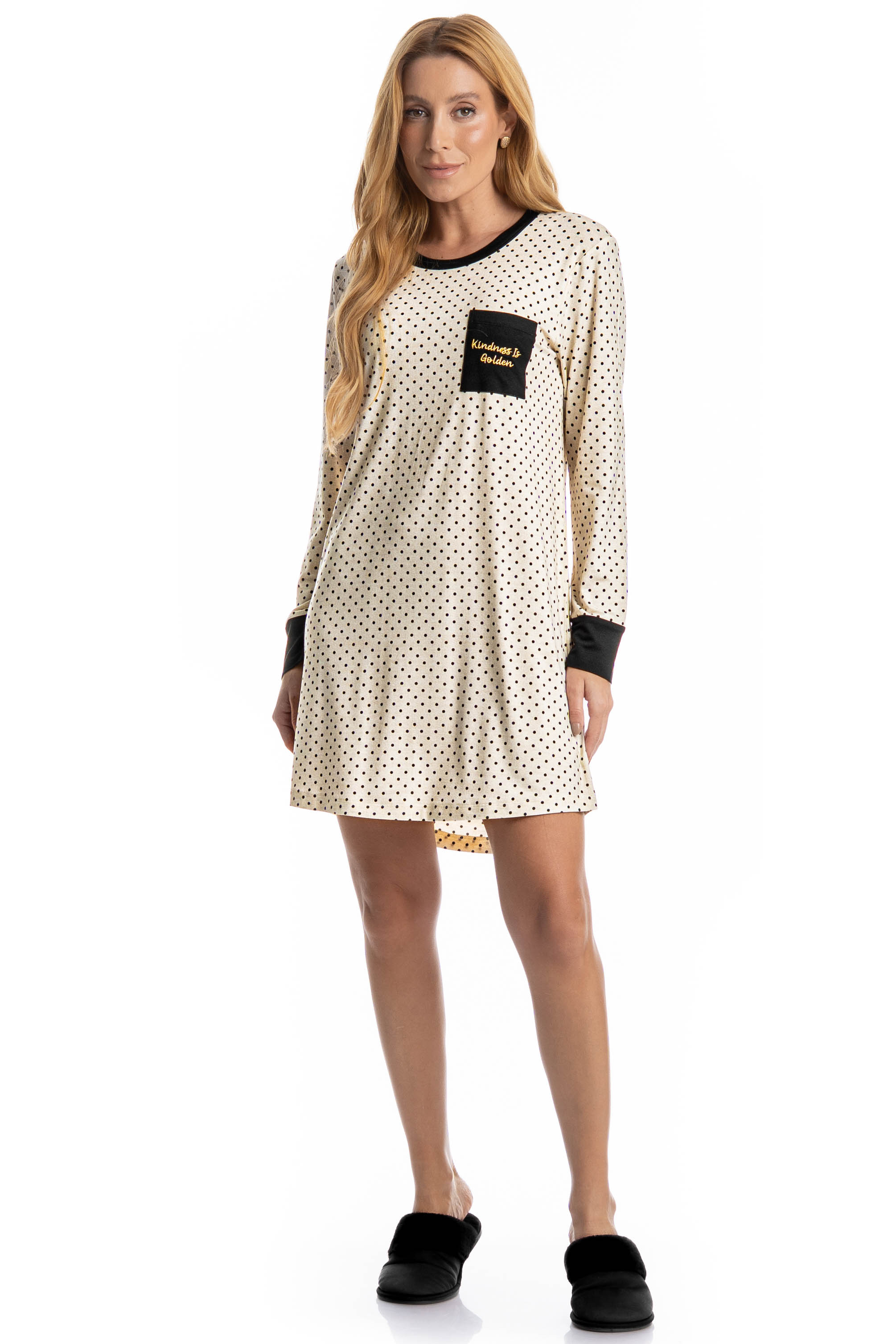 Camisão Feminino Manga Longa Sabrina - Imagem 3 - Mobile