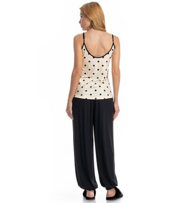 Pijama Longo Sabrina Blusa De Alcinha - Imagem 2 - Mobile