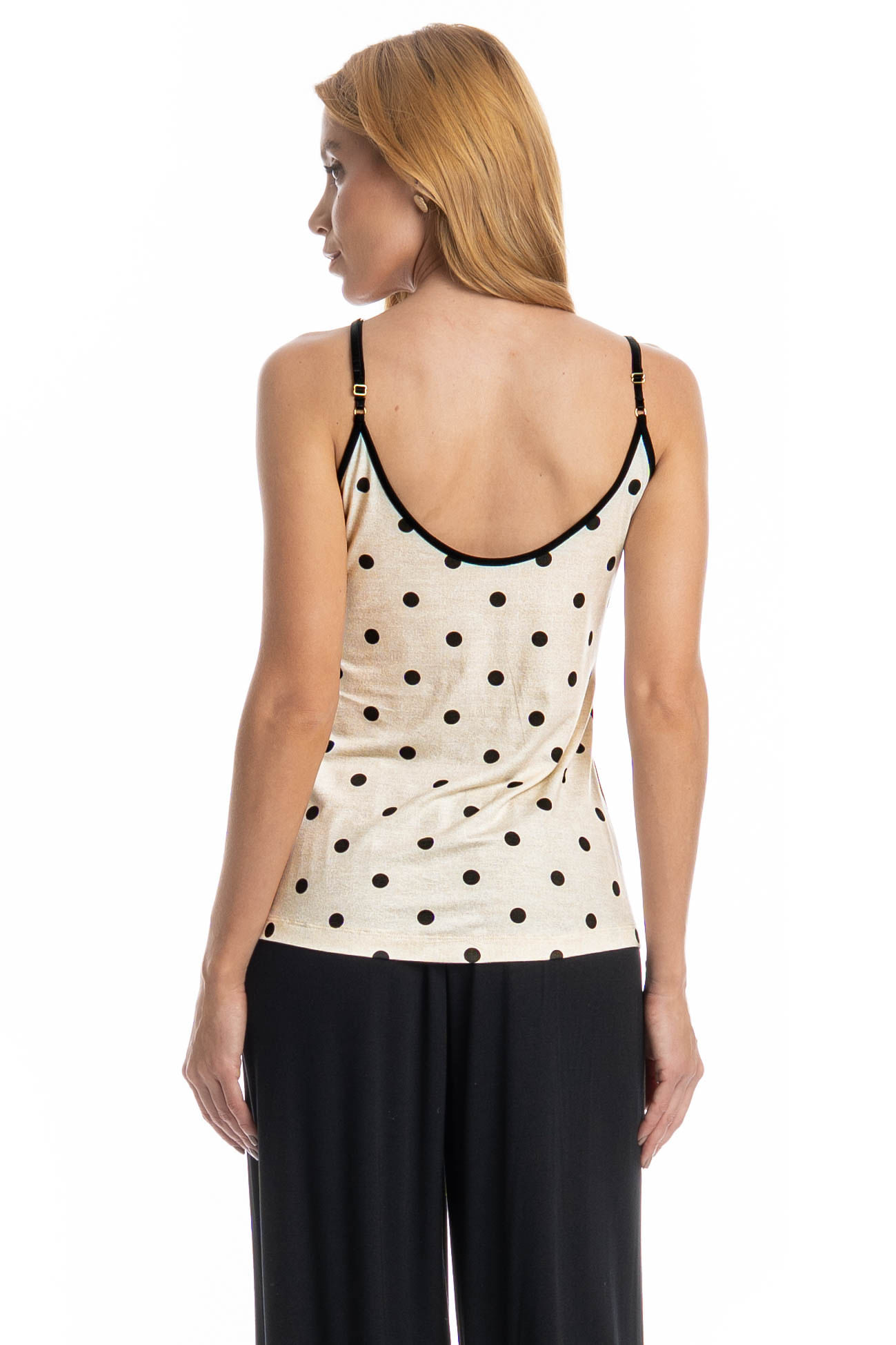 Pijama Longo Sabrina Blusa De Alcinha - Imagem 4 - Mobile