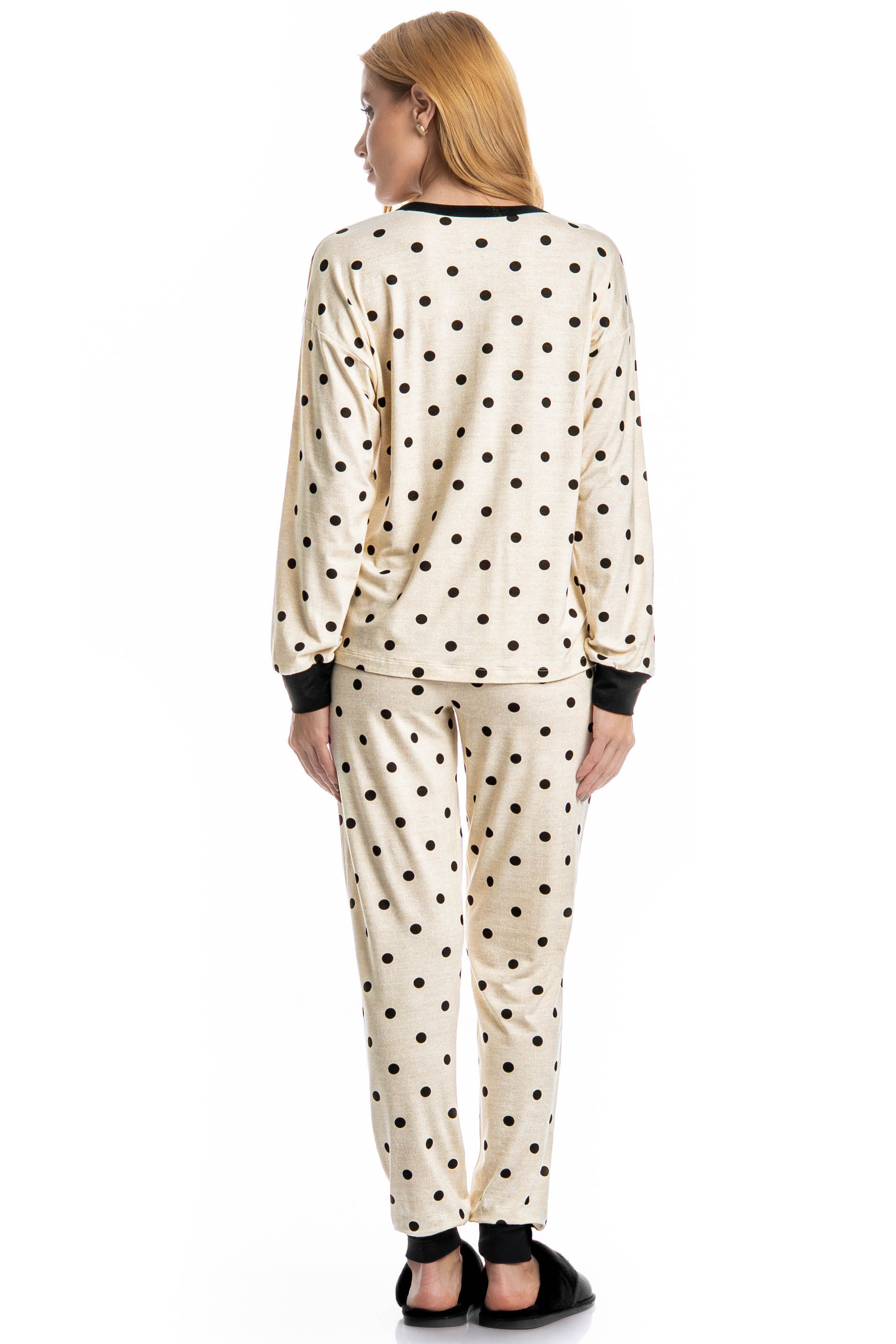 Pijama Feminino Longo Sabrina Branco - Imagem 2