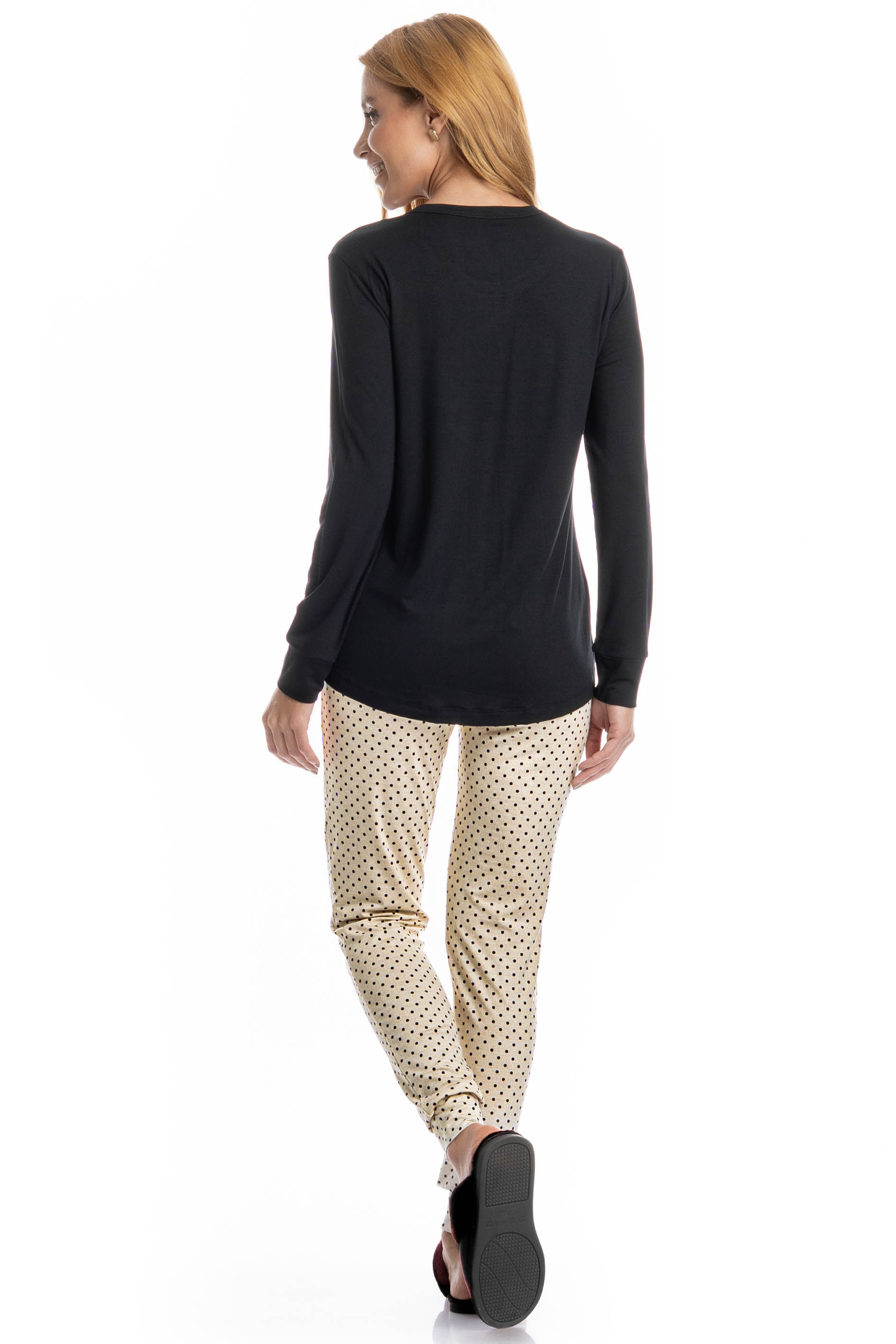 Pijama Feminino Legging Sabrina Branco - Imagem 2