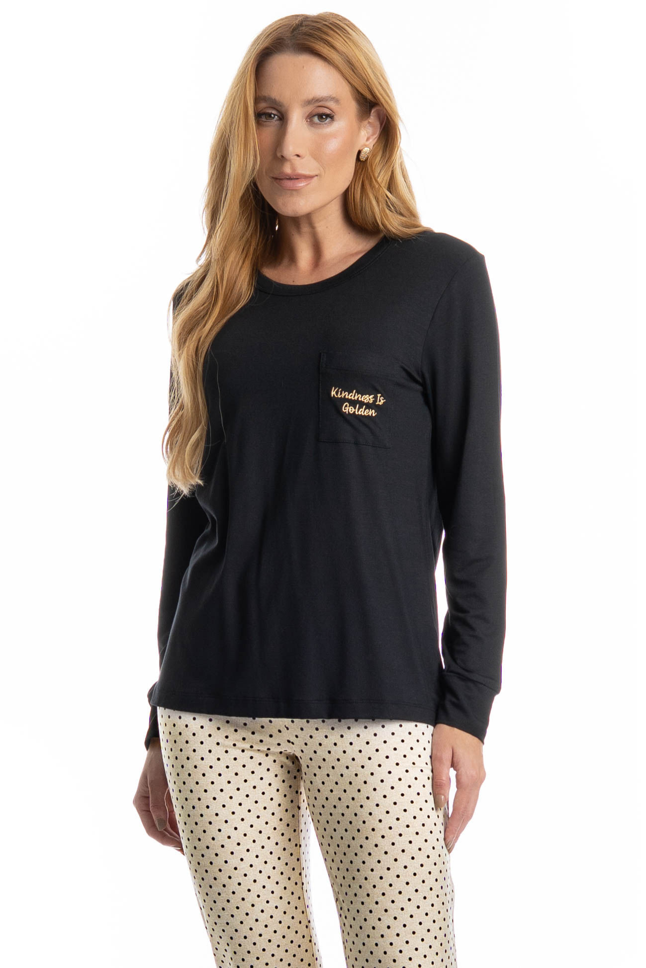 Pijama Feminino Legging Sabrina - Imagem 3 - Mobile