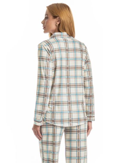 Pijama Feminino Longo Americano Analu - Imagem 4 - Desktop