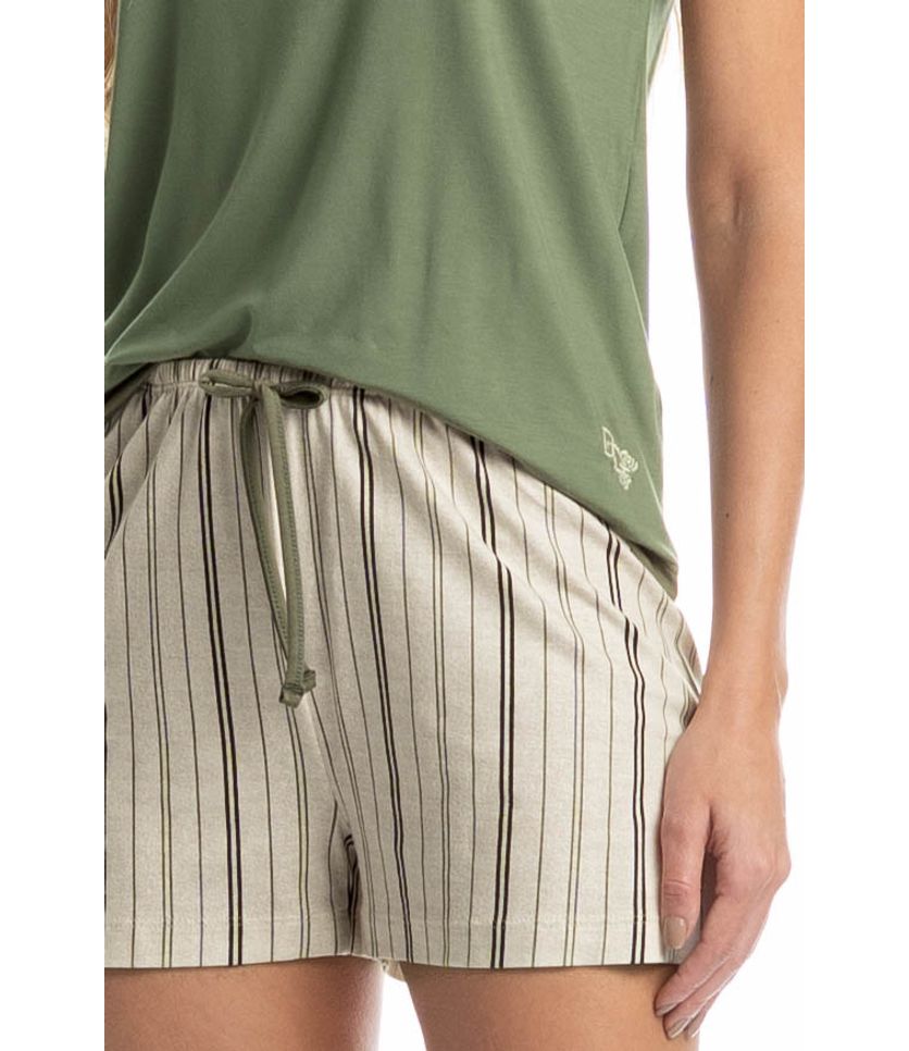 Pijama Feminino Curto Regata Leila - Imagem 5 - Desktop