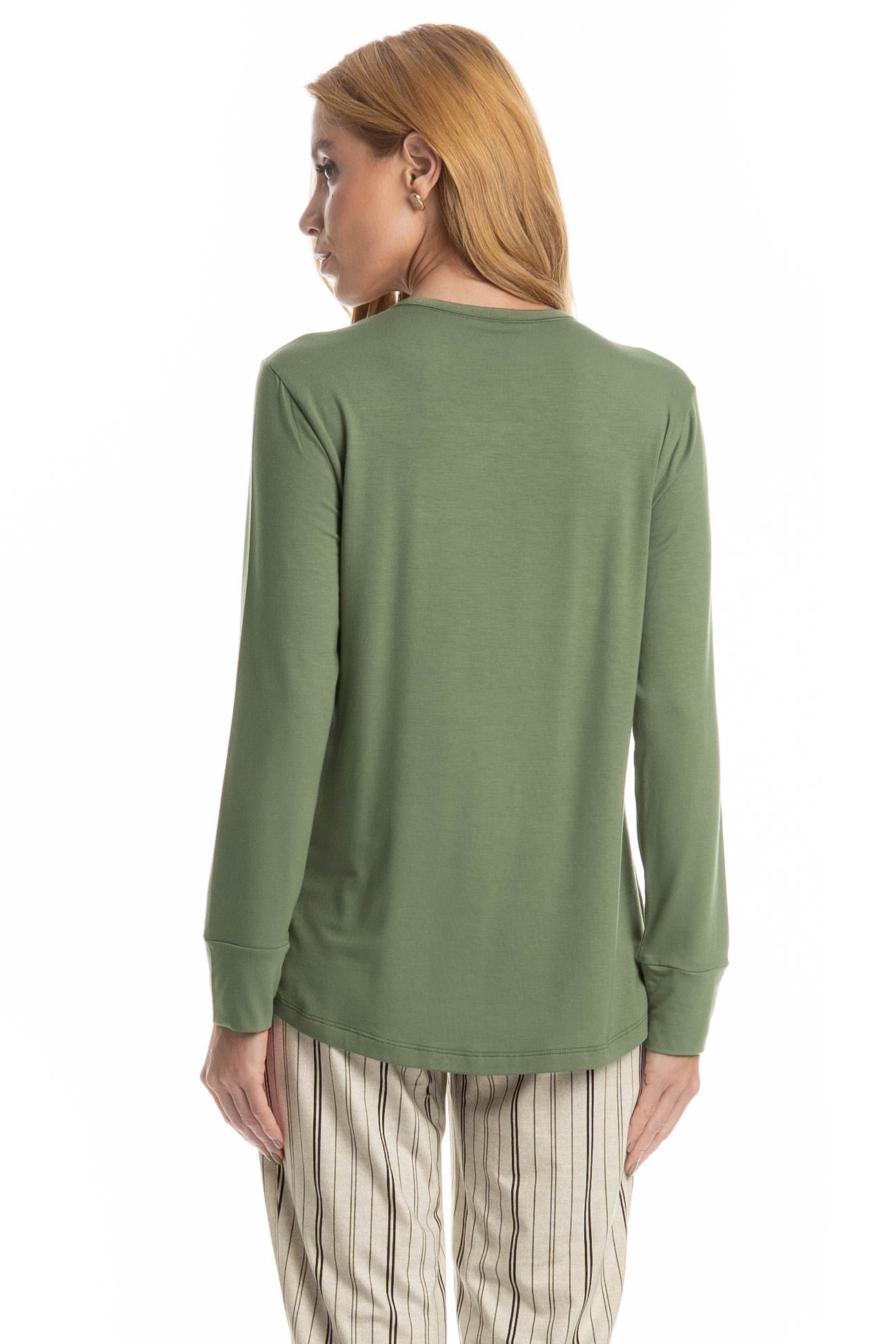 Pijama Feminino Longo Leila - Imagem 4 - Mobile