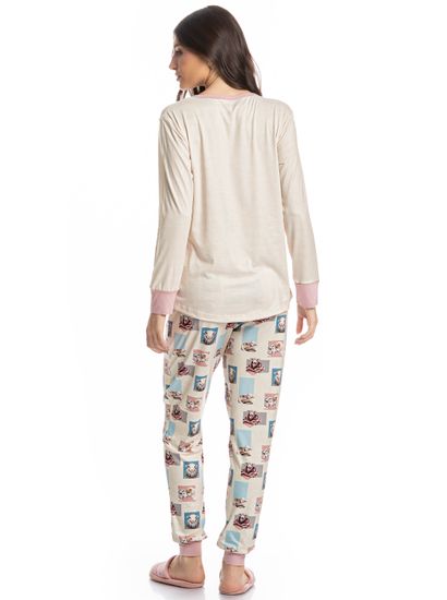 Pijama Feminino Longo Sheep - Imagem 2 - Desktop