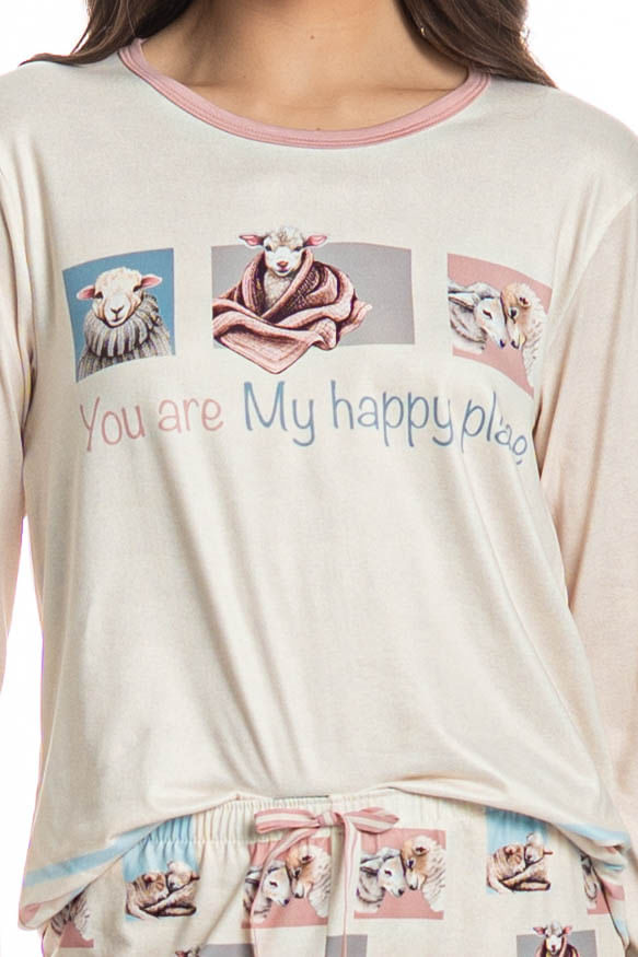 Pijama Feminino Longo Sheep - Imagem 5 - Mobile