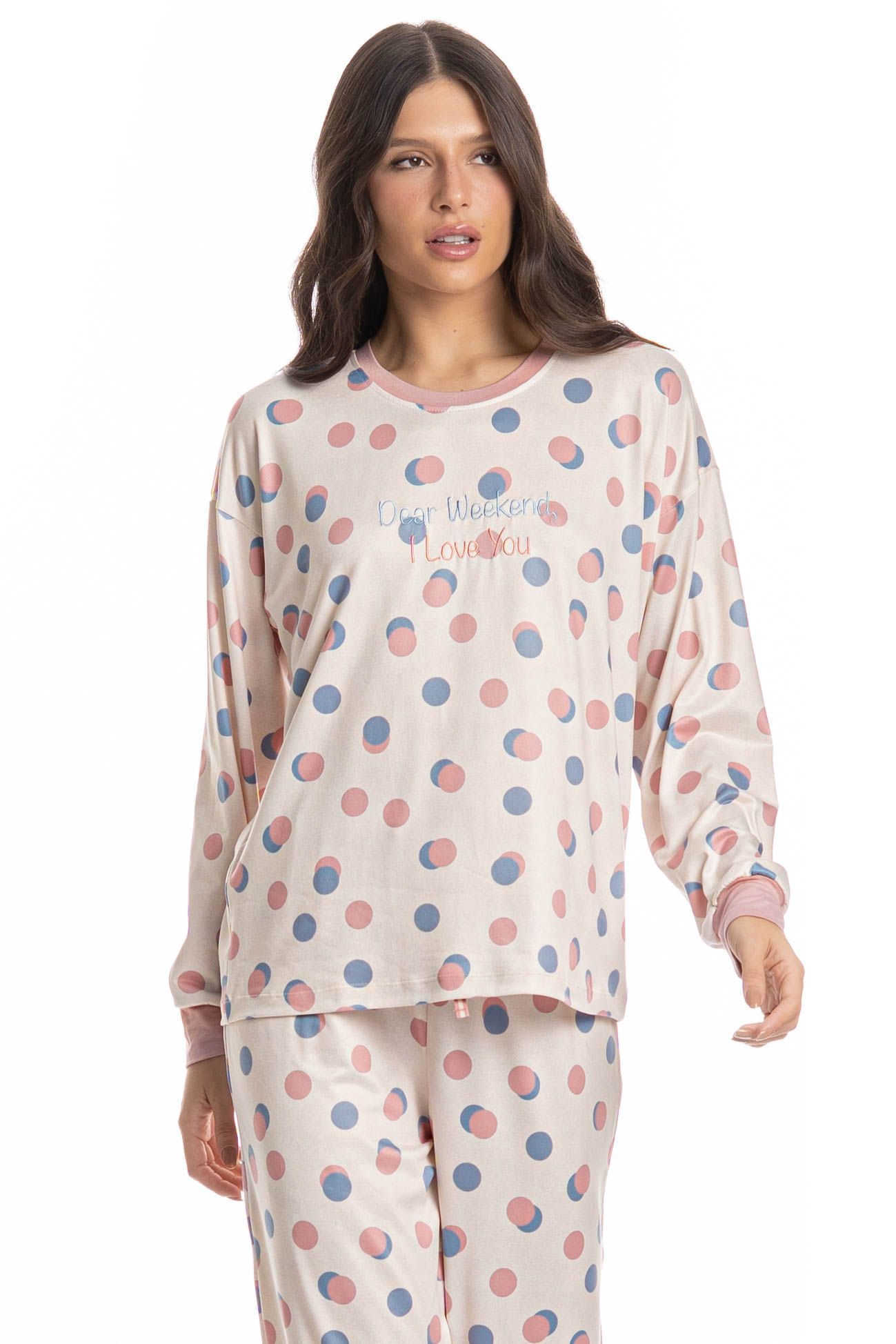 Pijama Longo Velvet Sheep - Imagem 3 - Mobile