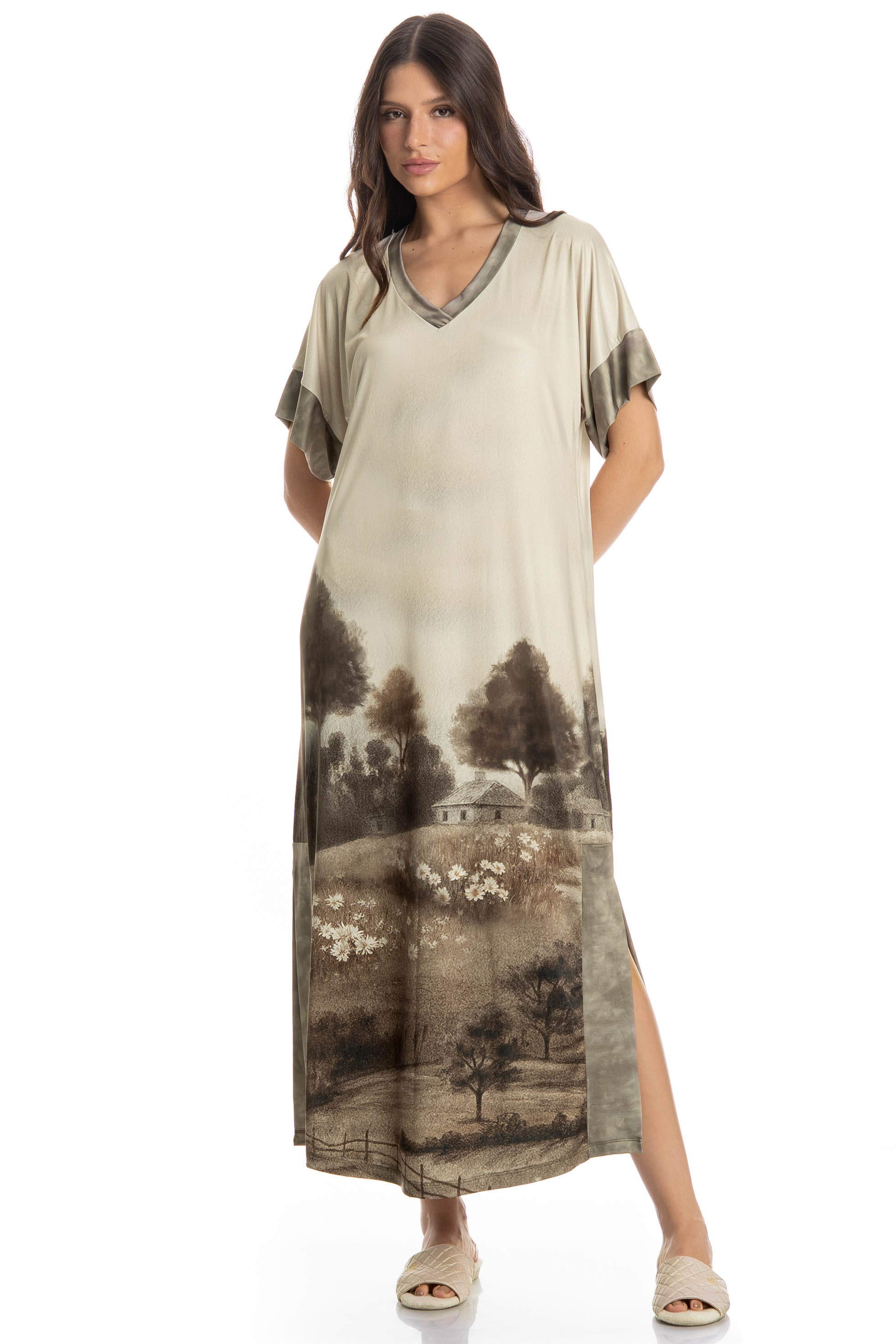 Kaftan Longo Campo - Imagem 1
