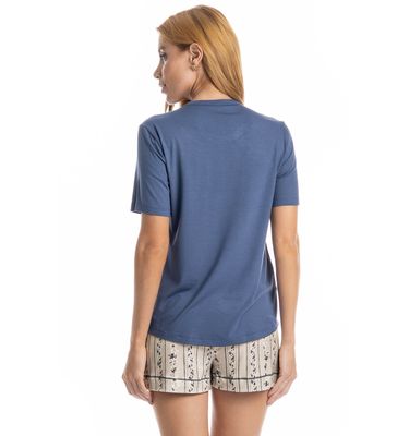 Pijama Feminino Curto Nina - Imagem 2 - Mobile