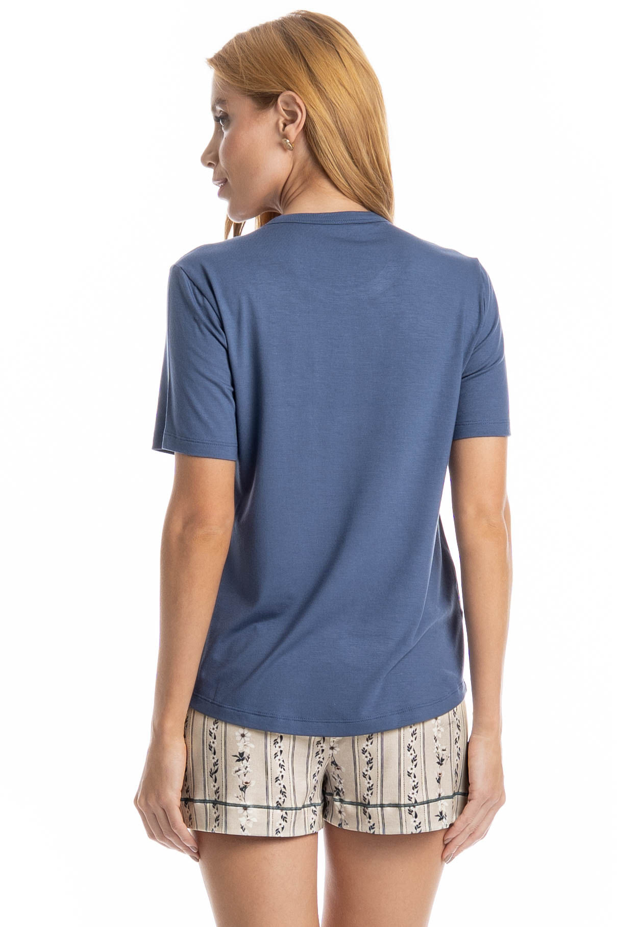 Pijama Feminino Curto Nina Branco - Imagem 2