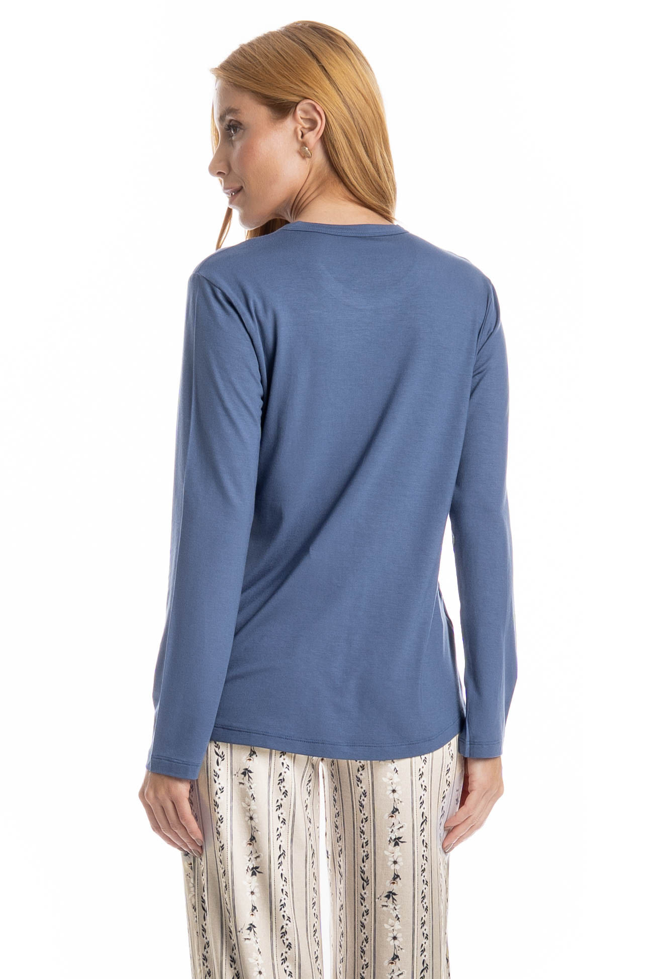 Pijama Feminino Longo Nina - Imagem 4 - Mobile
