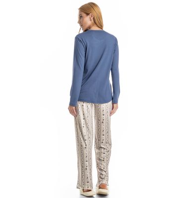 Pijama Feminino Longo Nina - Imagem 2 - Mobile