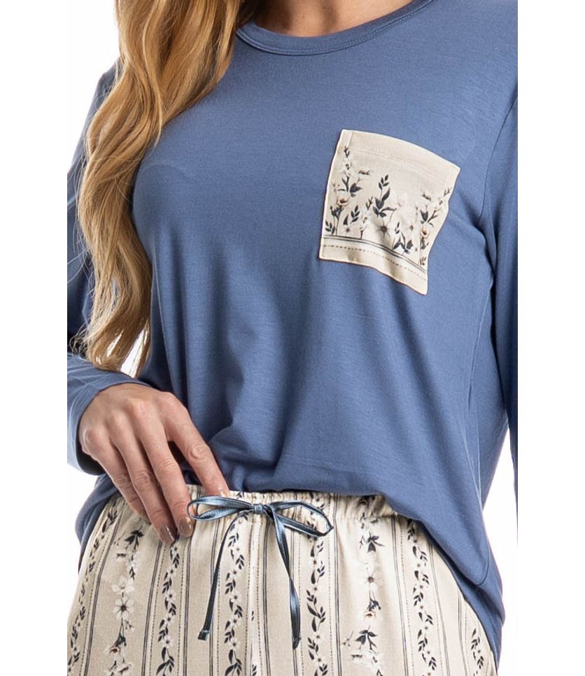 Pijama Feminino Longo Nina - Imagem 5 - Desktop