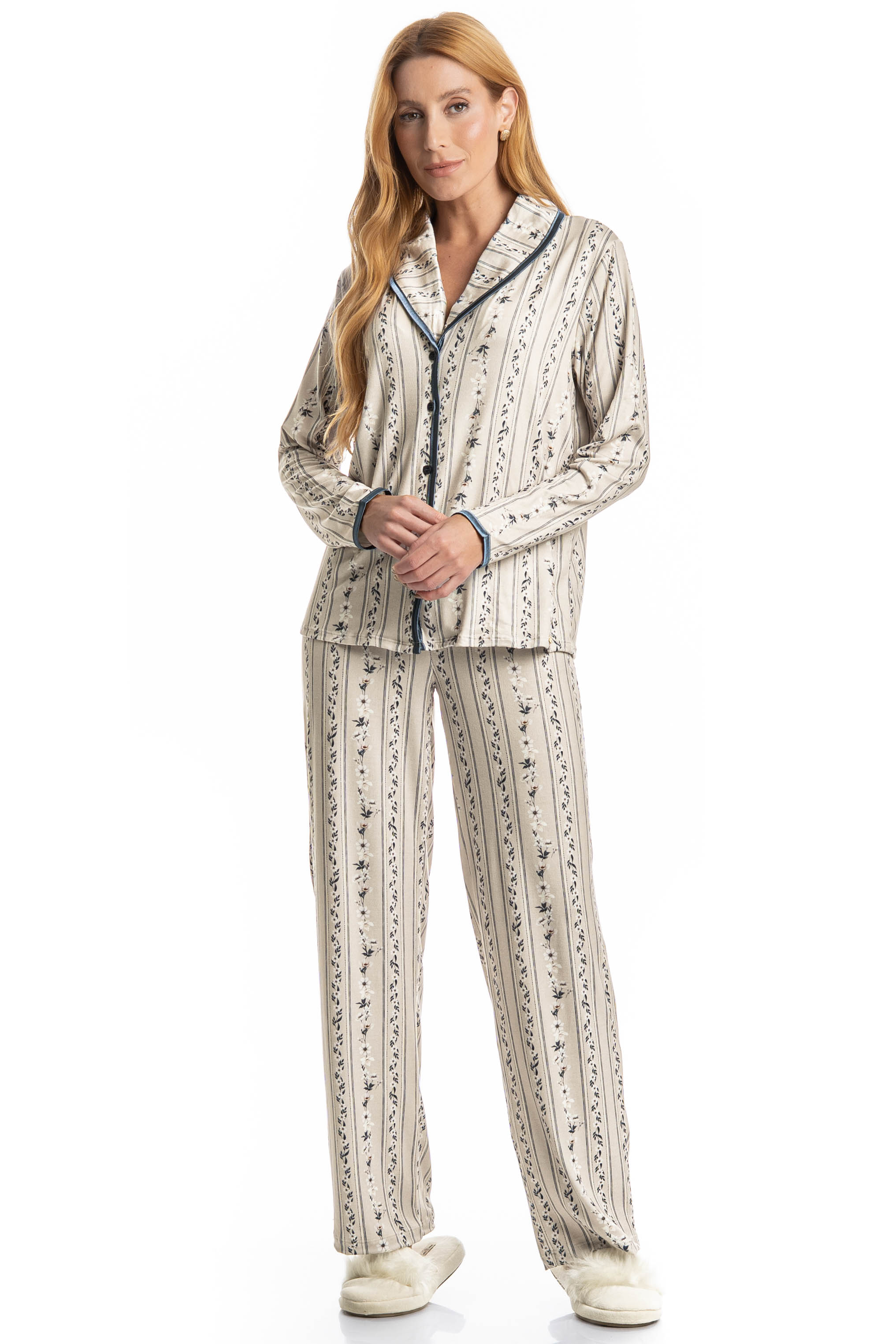 Pijama Longo Americano Nina - Imagem 1