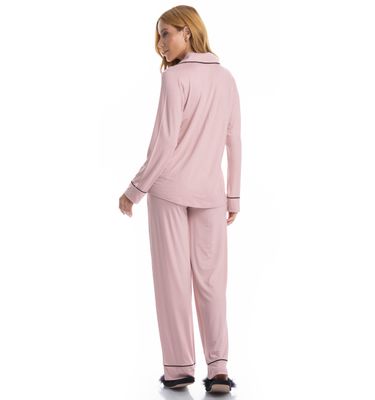 Pijama Longo Americano Samantha - Imagem 2 - Mobile