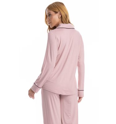 Pijama Longo Americano Samantha - Imagem 4 - Mobile