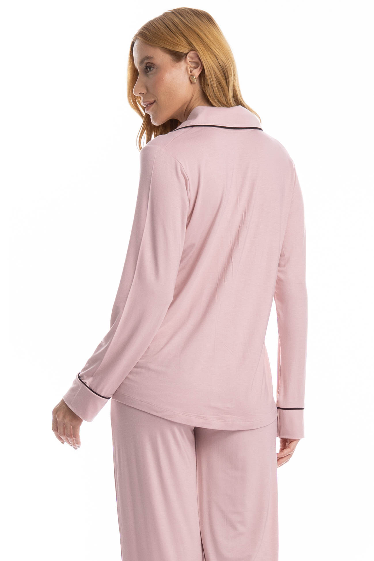 Pijama Longo Americano Samantha - Imagem 4 - Mobile